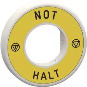 Schneider Electric ZBY9W2B230 Label holder (Ø) 60 mm Yellow, Grey