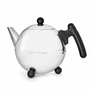 Bredemeijer Teapot Double Wall Bella Ronde Design 0.75L In Black