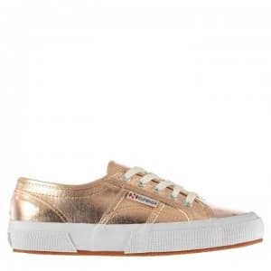 Superga 2750 Metallic Trainers - Rose Gold Met