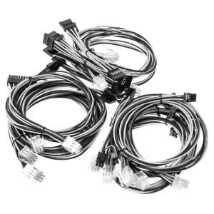 Super Flower Braided Cable Kit - Black/White