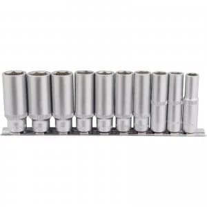 Draper 10 Piece 3/8" Drive Deep Hex Socket Set Metric 3/8"