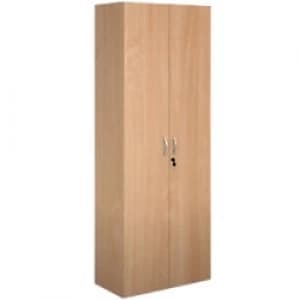 Dams International Cupboard Lockable Melamine Contract 25 756 x 408 x 2030mm Beech