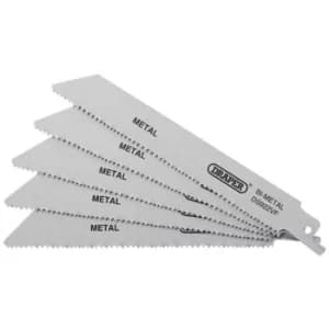 Draper 43463 Bi-metal Reciprocating Saw Blades for Metal 150mm 10-14tpi (Pack of 5)