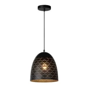 Galla Modern Pendant Light - Ø25cm - 1xE27 - Black