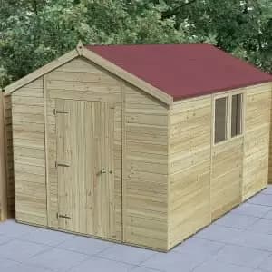 Forest Garden Timberdale 12 x 8ft Apex Shed with Assembly