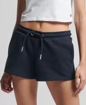 Superdry Womens Organic Cotton Vintage Logo Jersey Shorts Navy / Eclipse Navy - Size: 10