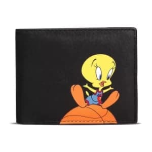 WARNER BROS Space Jam: A New Legacy Tweety Bi-fold Wallet, Male, Black/Orange (MW638057SPC)