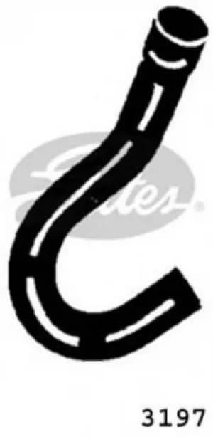 Curved Radiator Hose 200mm X 32 Gates 3197