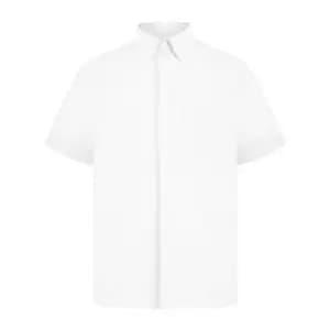 Absolute Apparel Mens Short Sleeved Oxford Shirt (2XL) (White)