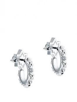 All We Are Silver Tone Bozena Mini Star Hoop Earring