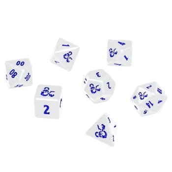 Dungeons & Dragons: DDN - Heavy Metal Icewind Dale Dice Set - White