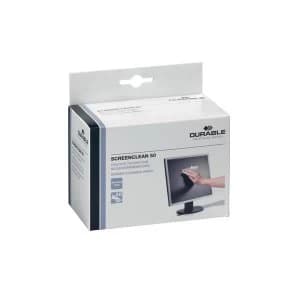 Durable ScreenClean 50 Moist Low Lint Wipes Pack of 50