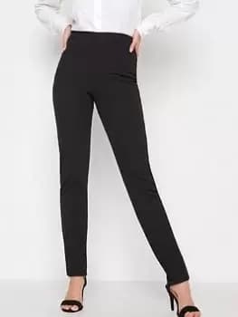 Long Tall Sally Tall Black Slim Leg Trouser, Black, Size 12, Length 36, Women