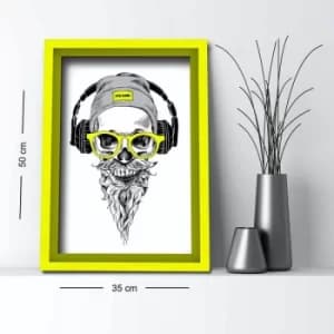 3550AHS-029 Multicolor Decorative Framed MDF Painting