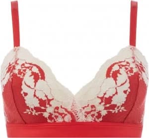 Wacoal Lace Affair Bralette Red