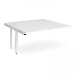 Adapt add on units back to back 1600mm x 1600mm - white frame and