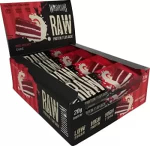 Warrior Raw Protein Flapjack -Red Velvet Cake - 12 Bars Supplements