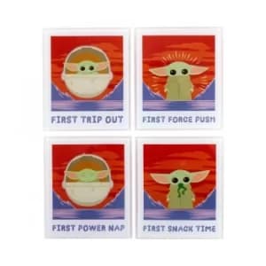 Star Wars Mandalorian: The Child: Coaster Set: Polaroids