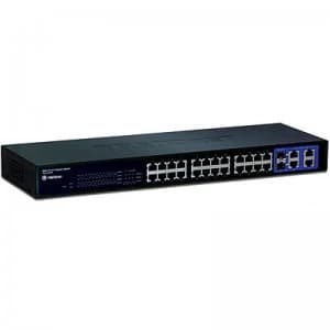 Trendnet TEG-424WS - 24-Port 10/100 Mbps Web Smart Switch w/ 4 Gigabit