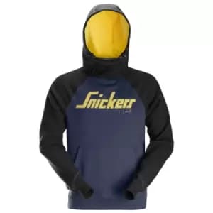 Snickers 2889 Logo Sweatshirt Hoodie Navy / Black L