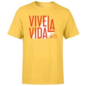 Vive La Vida Mens Yellow T-Shirt - XXL - Yellow