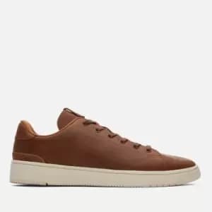 TOMS Mens Trvl Lite 2.0 Leather Low Top Trainers - Tan - UK 11