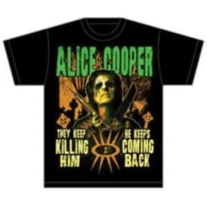 Alice Cooper Graveyard Mens Black T-Shirt: Large