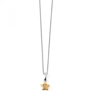 Childrens D For Diamond Sterling Silver Necklace