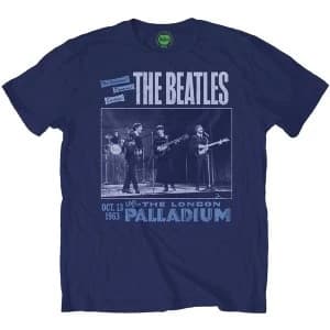 The Beatles - Palladium Unisex Large T-Shirt - Blue