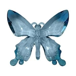Large Acrylic Butterfly Blue Ornament