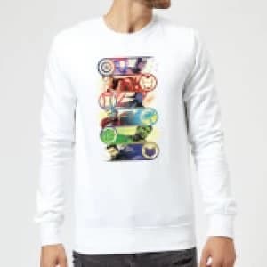 Avengers Endgame Original Heroes Sweatshirt - White