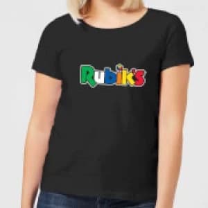 Rubik's Core Logo Womens T-Shirt - Black