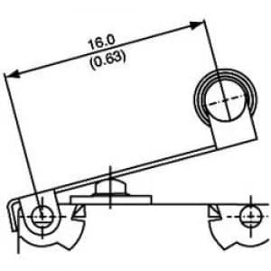 Microswitch 250 V AC 5 A 1 x OnOn Saia V4NST7YR