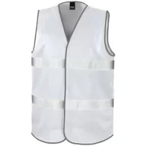 Result Adults Unisex Safeguard Enhance Visibility Vest (S/M) (White) - White