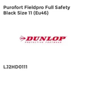Dunlop PUROFORT FIELDPRO FULL SAFETY BLACK SIZE 11 (EU46)