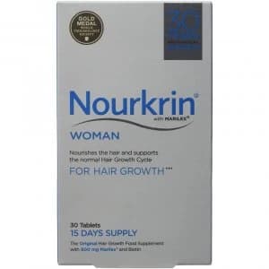 Nourkrin Woman for Hair Growth 30 Tablets (15 Days Supply)