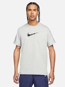 Nike NSW Repeat Short Sleeve T-Shirt - Dark Grey, Size L, Men