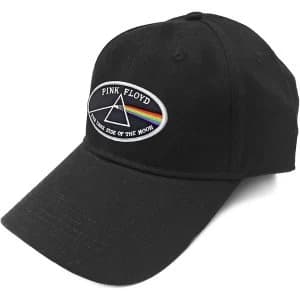 Pink Floyd - The Dark Side of the Moon White Border Unisex Baseball Cap - Black
