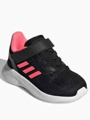 Adidas Infant Runfalcon 2.0, Black/Pink/Blue, Size 4