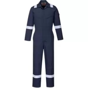 Biz Flame Ladies Plus Anti Static Flame Resistant Overall Navy 2XL