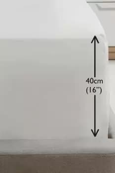 180TC Percale 16" Extra Deep Fitted Sheets