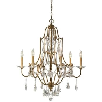 Valentina - 6 Light Chandelier Bronze Finish, E14 - Elstead