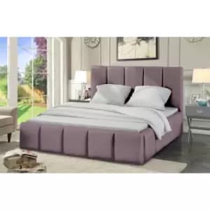 Lurita Bed King Plush Velvet Pink