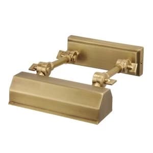 1 Light Small Picture Wall Light Brass, E14