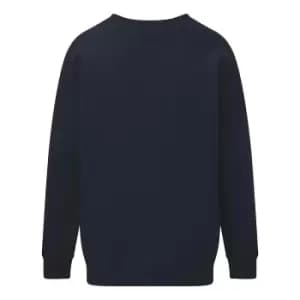 SG Kids/Childrens Crew Neck Sweatshirt Top (Pack of 2) (11-12) (Navy Blue)