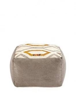 Gallery Mendez Pouffe, Ochre, Men