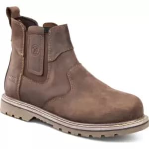 Apache Crater Crazy Horse Safety Dealer Boots Brown Size 5