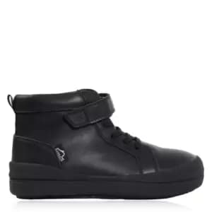 Kangol Bumper Leather High Top Child Boys Shoes - Black