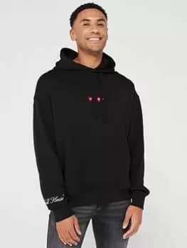 HUGO Deewax Overhead Hoodie, Black Size M Men