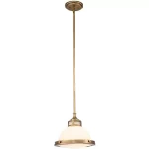 Elstead Hinkley Amelia Dome Pendant Ceiling Light Heritage Brass